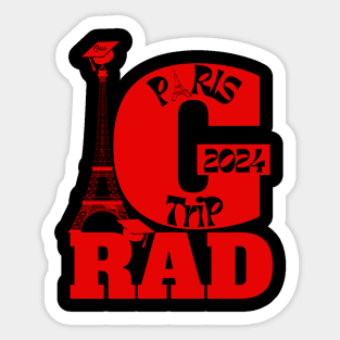 Paris Grad Trip 2024 Sticker